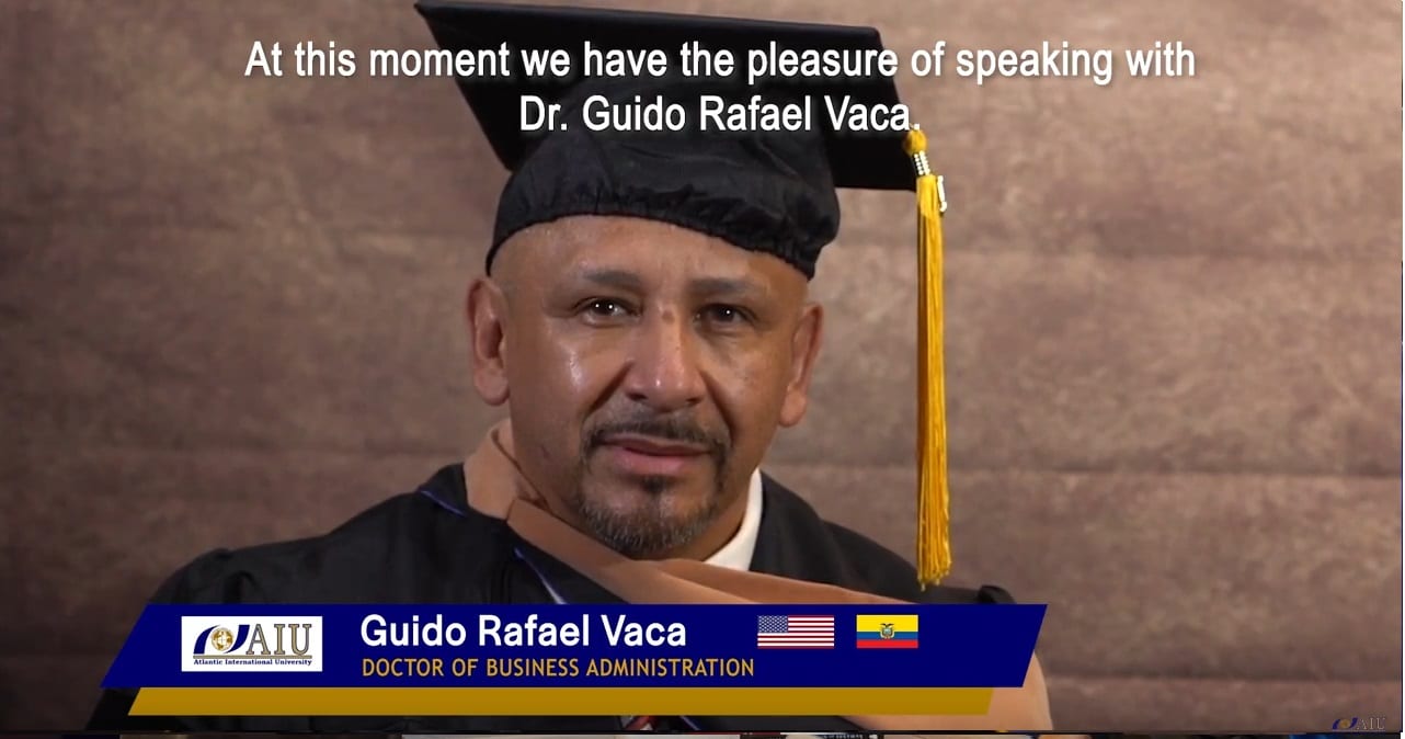 Atlantic International University Interview with Dr. Guido Rafael Vaca